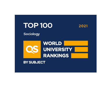 We are a Top 100 University in the world for Sociology