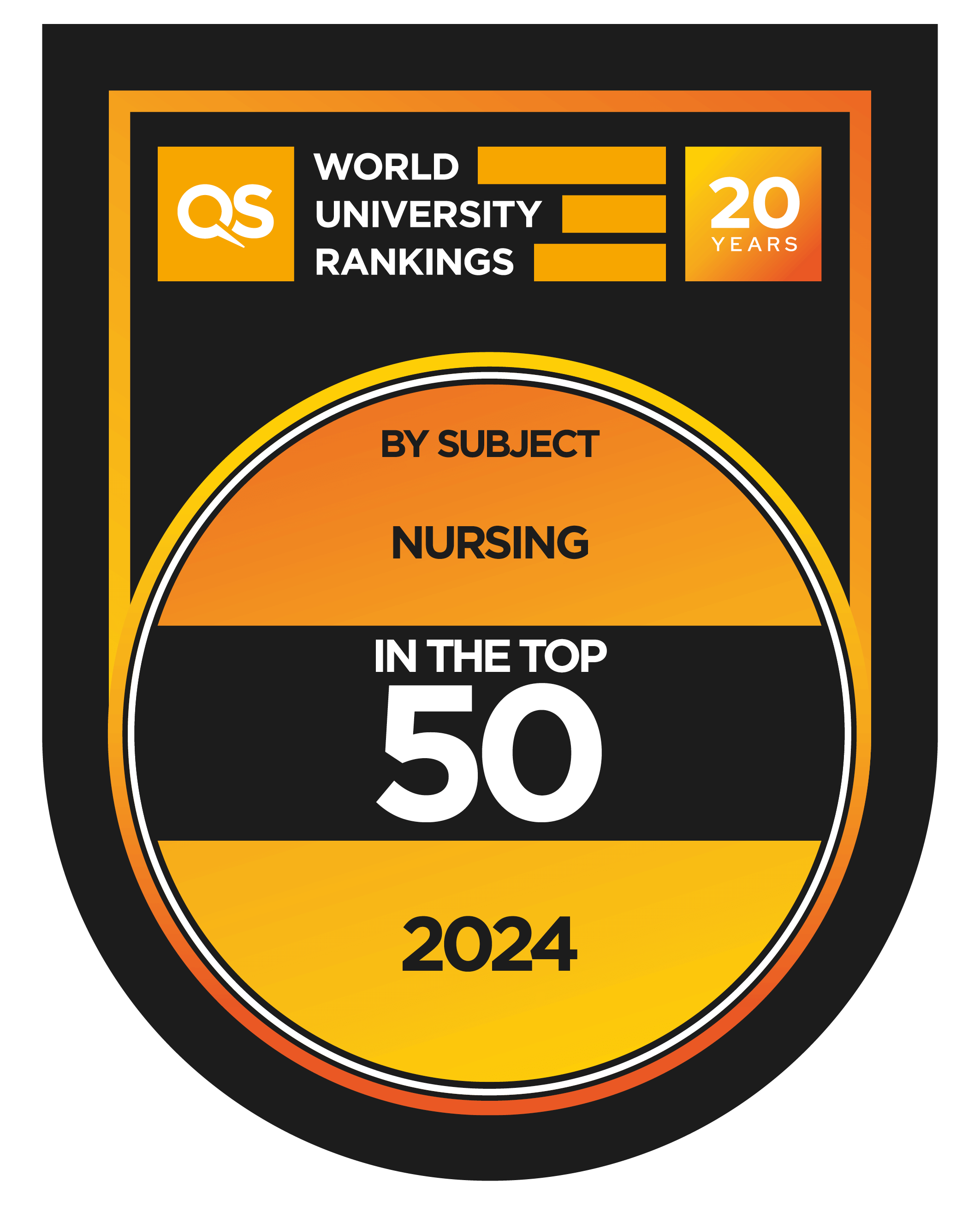 Top 50 in Nursing in the QS World University Rankings 2024