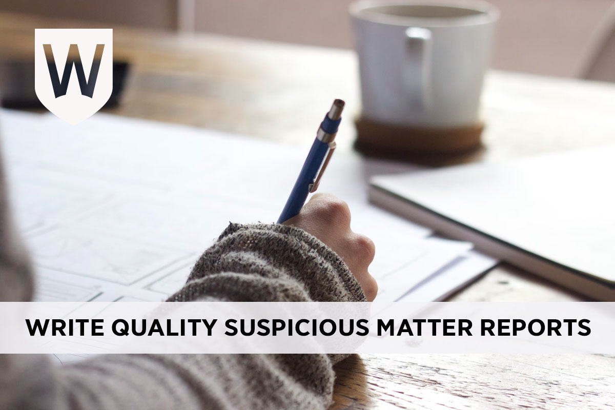 When should you report a suspicious matter?