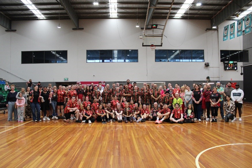 Indigenous student vs staff soccer match