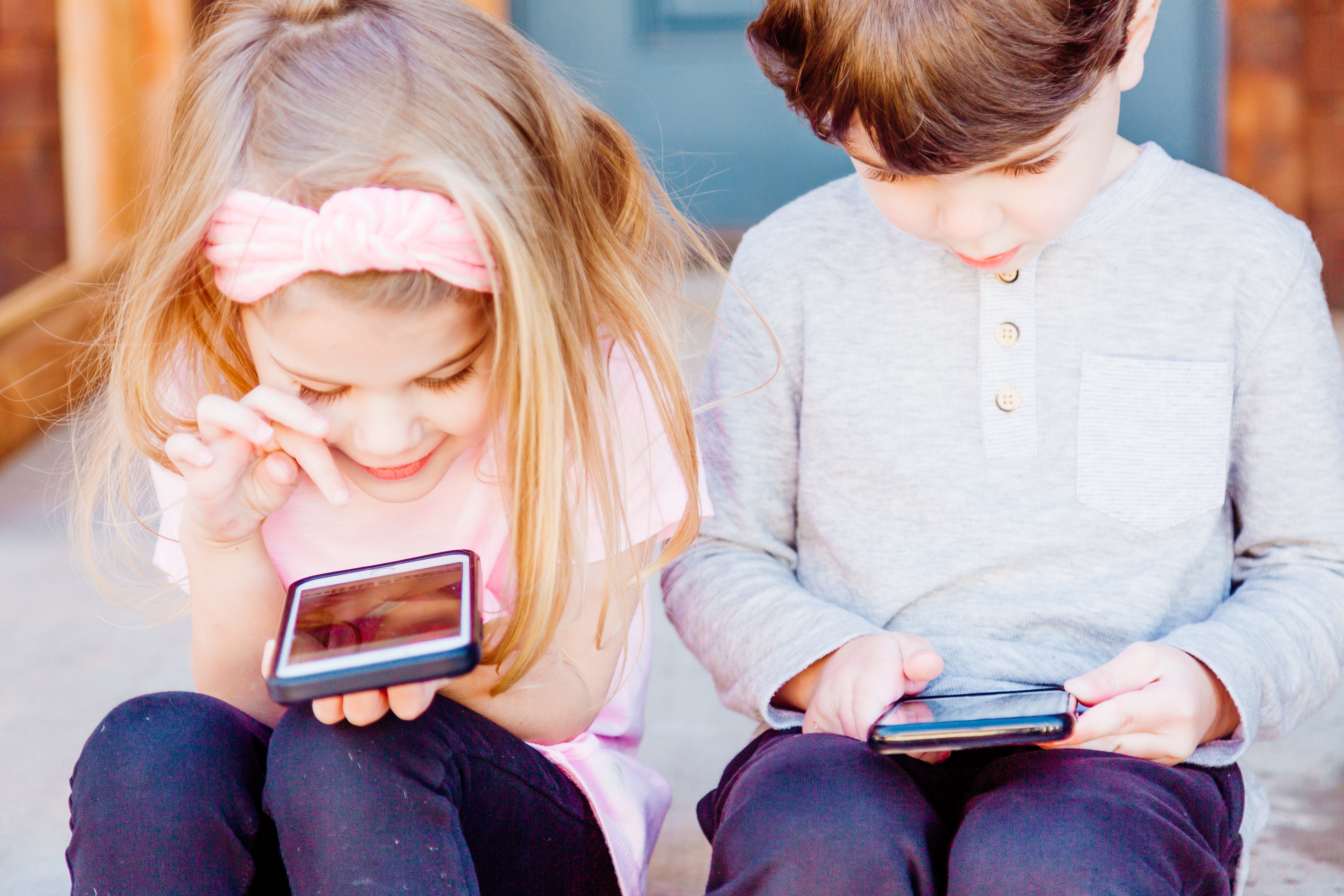 Children on devices