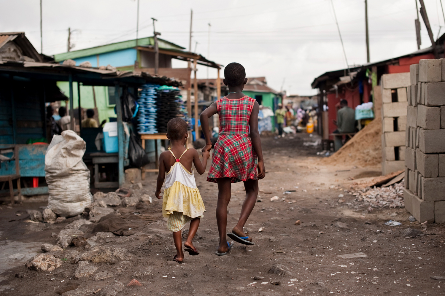 Slum dwellers are not considered homeless in Ghana.