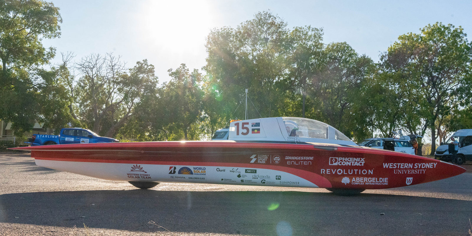 UNLIMITED Solar Car on road