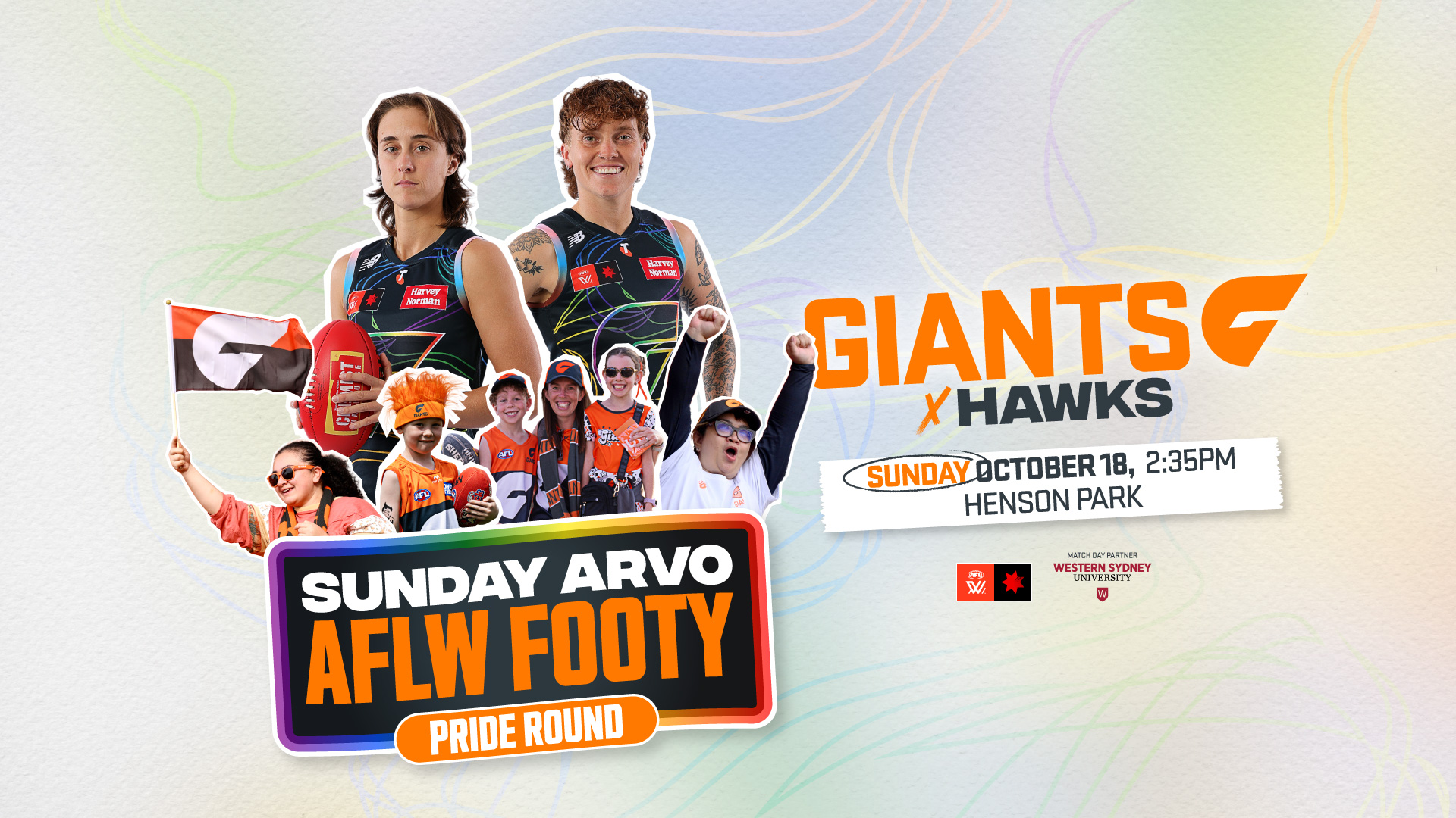 Complimentary tickets to AFLW Footy Pride Round