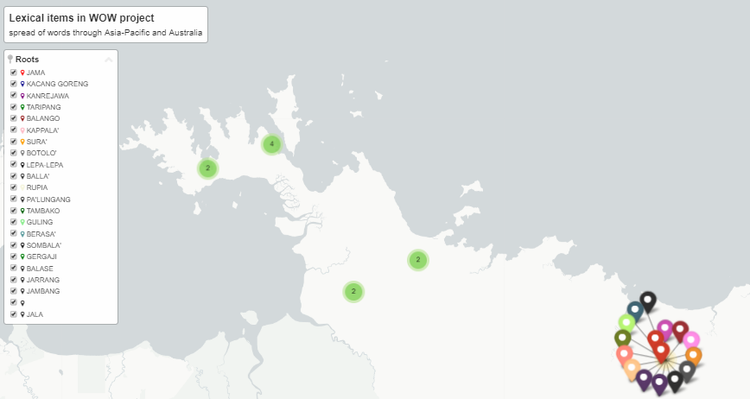 Map of some initial linguistic data