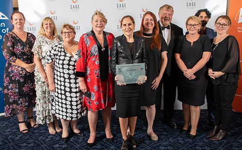Western Sydney University accepts the Athena SWAN Bronze Institutional Award
