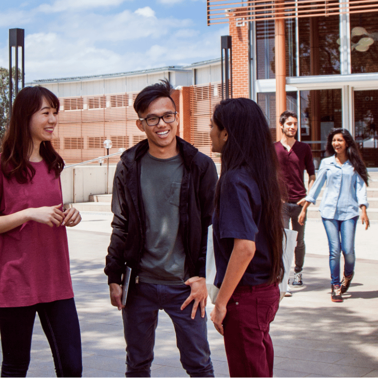 School of Psychology thumbnail of students in campus.