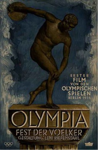 Vintage Olympia Berlin 1936 film poster