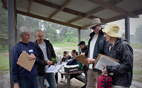 Volunteers undertaking RARC assessment at Yarramundi