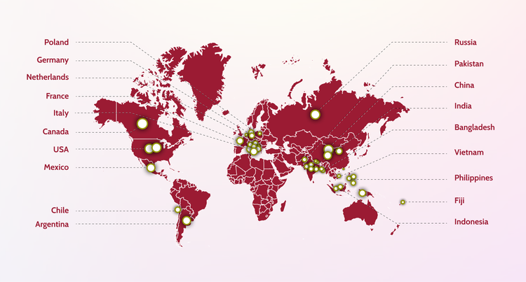 Infographic ICS global network