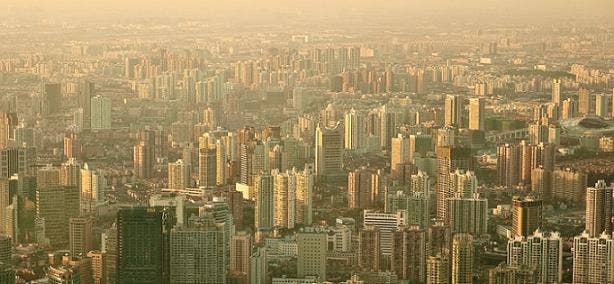 Picture of city and skyscrapers during sun-down