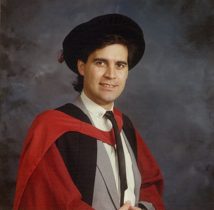 Professor David Rowe with PhD