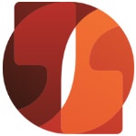 Small image of Policy Forum logo with orange and red colours and quotation marks.