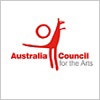 Australia Council for the Arts logo with red kangaroo symbol.