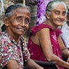 Two Sri Lankan women smiling at the camera