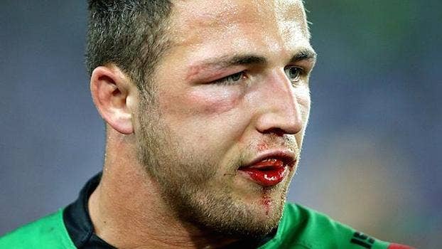 Close up image of Sam Burgess