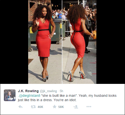 Serena Williams in a red dress