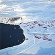 Thumbnail image looking down on buildings in Antarctica.