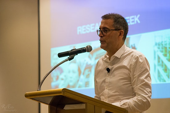 David Rowe presenting at This Sporting Life