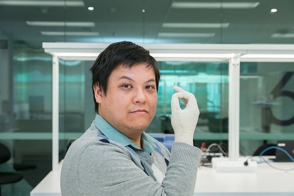 Gough Lui with smart glove