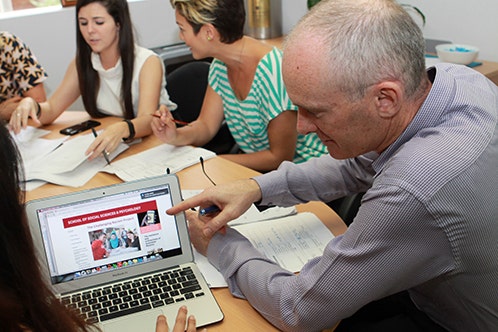 Challenging Racism research team in discussion