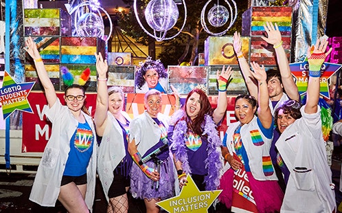 Western Sydney University attends the 2020 Sydney Gay and Lesbian Mardi Gras