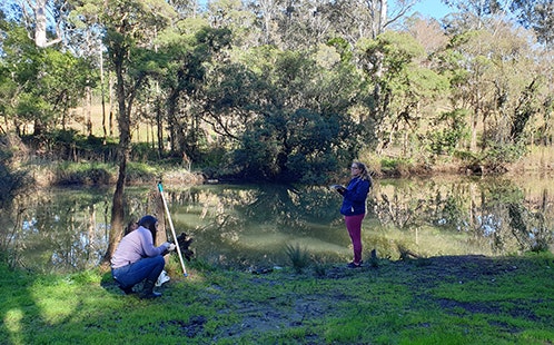 Collecting water samples
