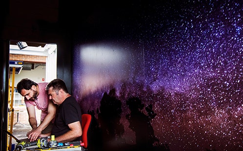 Inside the Astrosite container