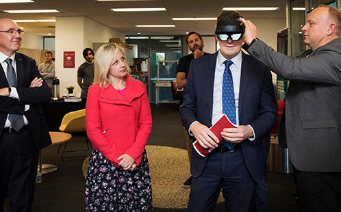 Ministerial visit to Werrington Park Corporate Centre