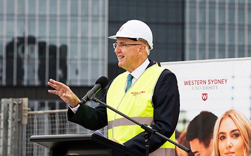 Vice-Chancellor at Engineering Innovation Hub event