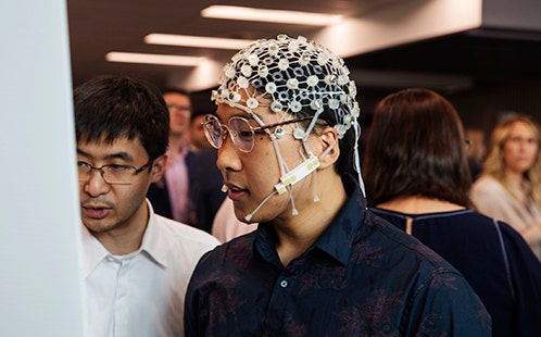 Research in action at the Westmead Innovation Quarter launch event - Photo Credit: Sally Tstoutas