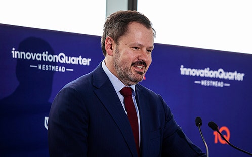 The Hon. Ed Husic MP, Federal Minister for Industry and Science speaking at the launch event - Photo Credit: Sally Tstoutas