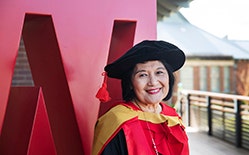 Graduation Honorary Awardee Emeritus Professor Esther Chang - September 22