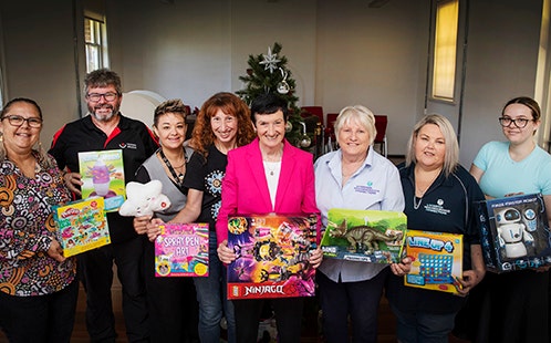 Chancellor and community group representatives