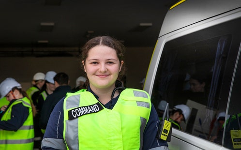 Third year paramedicine student, Ebony Domanski, 20-years-old from Oran Park, said the immersive simulation technology helped prepare her for working in diverse and difficult settings, as not every patient is going to be easy to access or in good lighting.