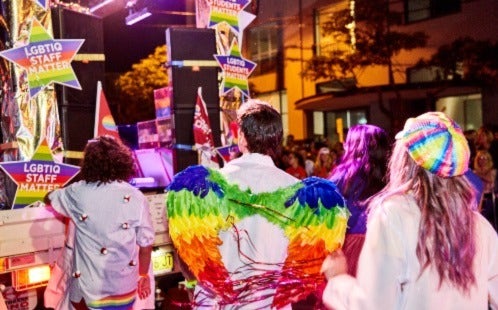 Western Sydney University Mardi Gras float
