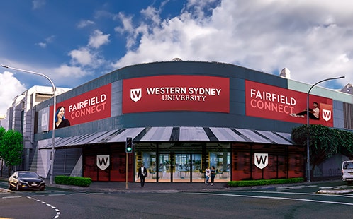 Artists impression of Western Sydney University – Fairfield Connect learning hub.