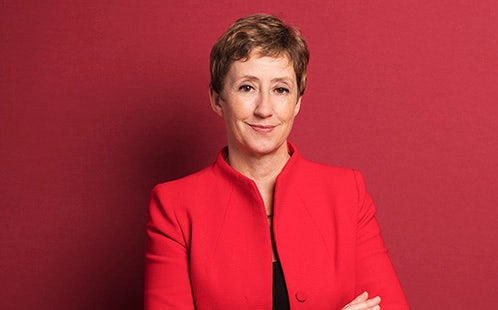 Professor Clare Pollock - Red Background