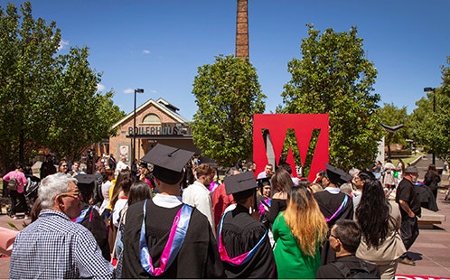 Crowds at October Graduation 2024