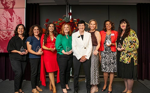 Winners of WoWS Awards 2024 with Chancellor