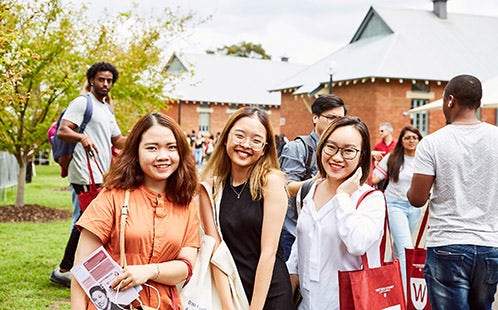 International Students on campus