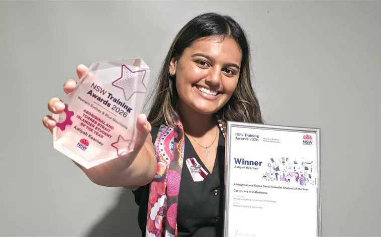 Aaliyah Kearney named Aboriginal and Torres Strait Islander Student of the Year for Western Sydney and Blue Mountains