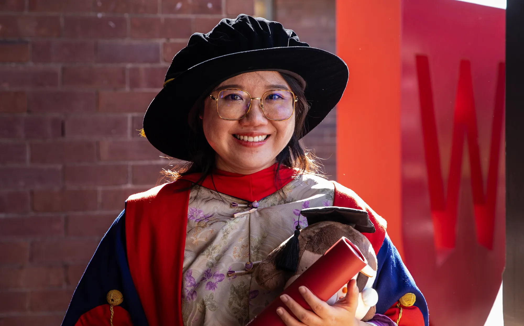 The first gift she gave her child was a doctoral degree
