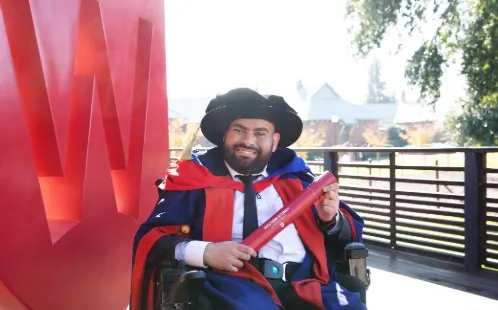 Inspired by the Socceroos, student scores PhD success at Western
