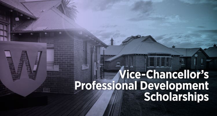 An image containing the site page heading 'Vice-Chancellor's Professional Development Scholarships