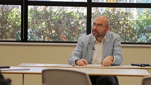 Diego Bubio Presenting His Seminar