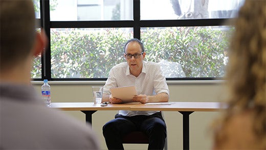 James Phillips Presenting His Seminar Paper