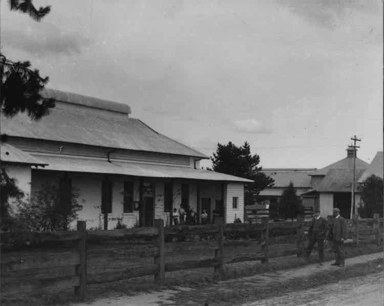 Dairy Factory - with cow bails behind [Hawkesbury Agricultural College (HAC)]
