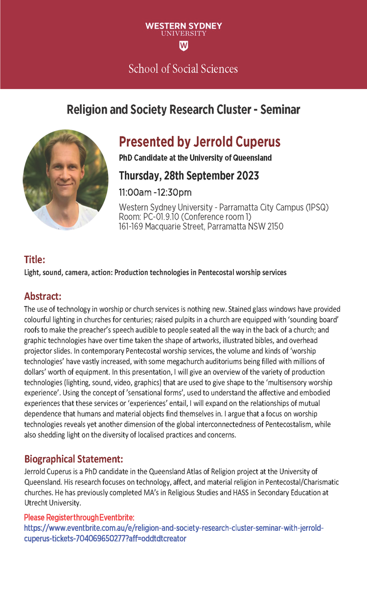 Jerrold Cuperus Seminar
