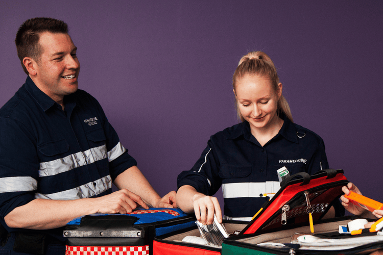 Paramedicine student action